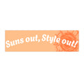 Suns Out, Style Out! Peach Beach Bumper Sticker